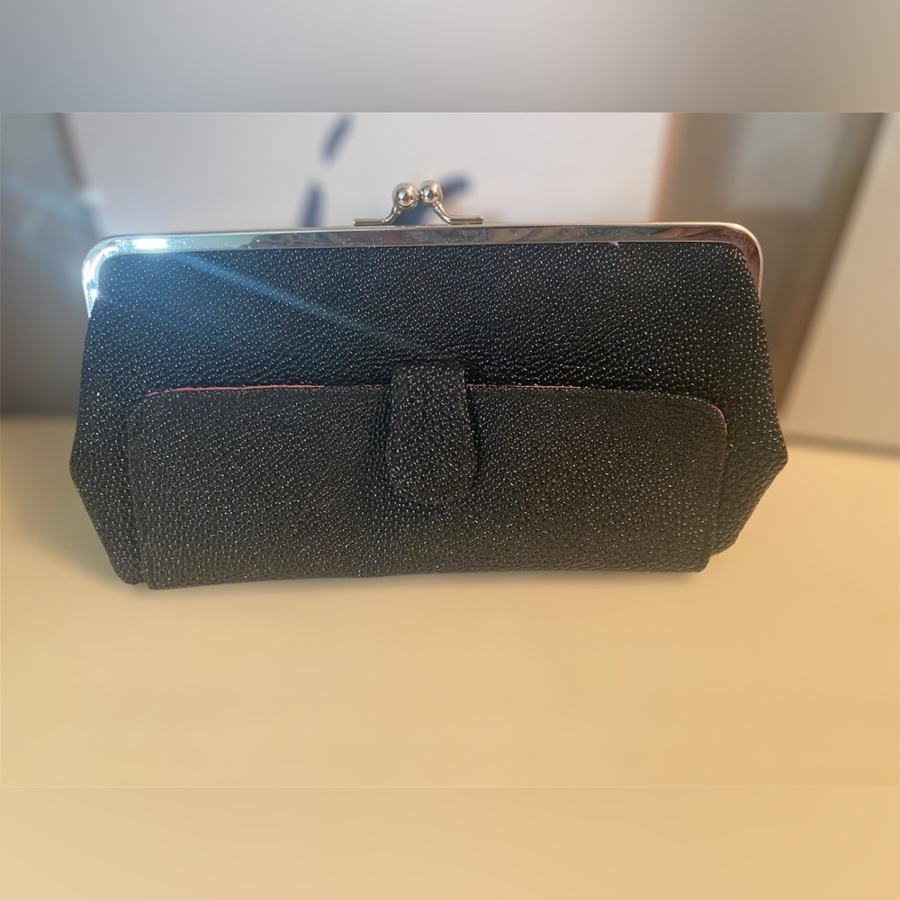 Nordstrom Black Textured Clutch